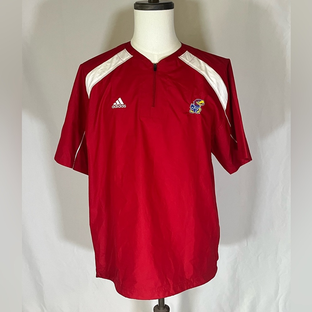 Adidas Kansas Jayhawks Windbreaker Pullover